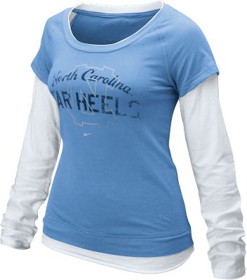 Nike Women's NCAA N. Carolina Double Layer Shirt