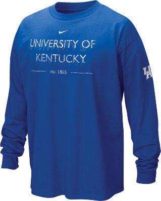 Nike Men's NCAA Kentucky Osmosis Long Sleeve Shirt