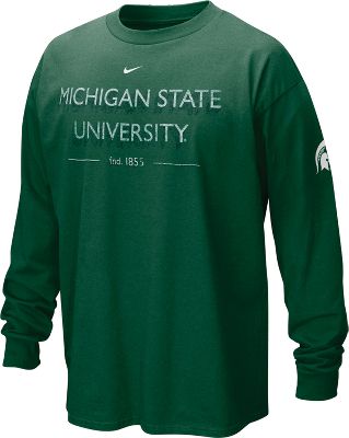 Nike Men's NCAA Michigan St. Osmosis Long Sleeve Shirt