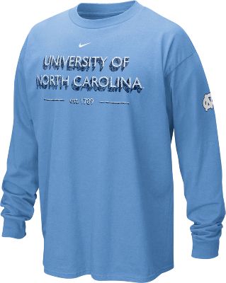 Nike Men's NCAA UNC Osmosis Long Sleeve Shirt