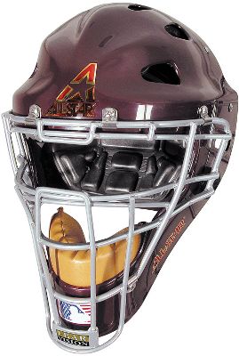 Baseball All Star Adult Hockey Catchers Helmet Scarlet Red