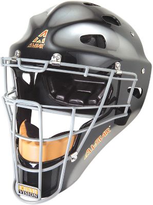 Baseball All Star 2 Tone MVP Youth Catchers Helmet Silver