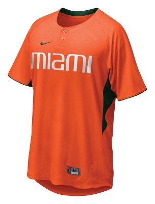 Nike Men's Two-Button NCAA Baseball Jersey