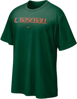 Nike Men's NCAA Miami Baseball Performance Shirt