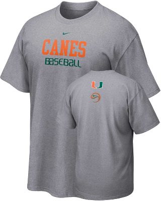 Nike Men's NCAA Miami Baseball Practice T-Shirt