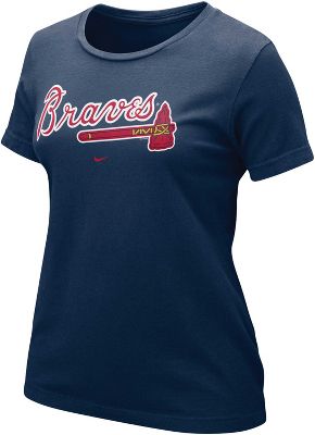 Nike Women's MLB Atlanta Braves Sparkle T-Shirt