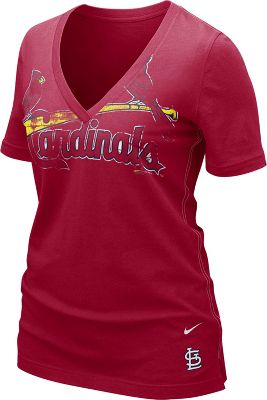 Nike Women's MLB Cardinals My Team V-Neck T-Shirt
