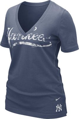 Nike Women's MLB Yankees My Team V-Neck T-Shirt