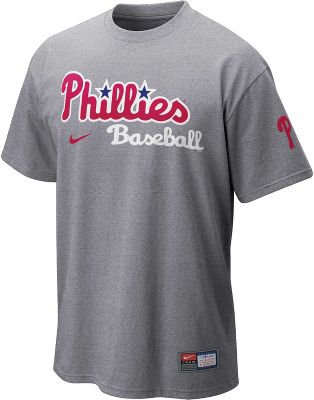 Nike Men's MLB Phillies Baseball Practice T-Shirt