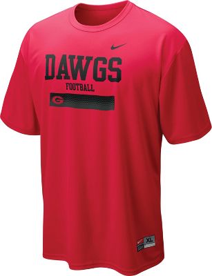 Nike Men`s NCAA Georgia Weight Room Dri-FIT Shirt