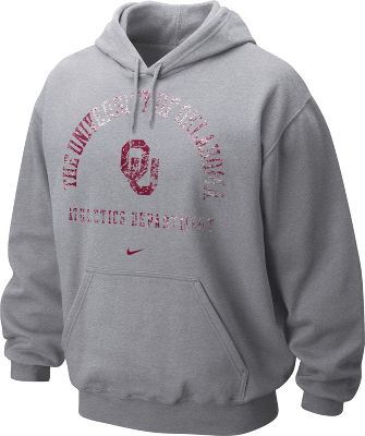 Nike Men's NCAA Oklahoma PreReq Distressed Hoodie