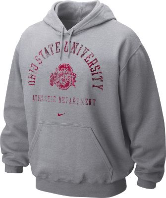 Nike Men's NCAA Ohio St. PreReq Distressed Hoodie
