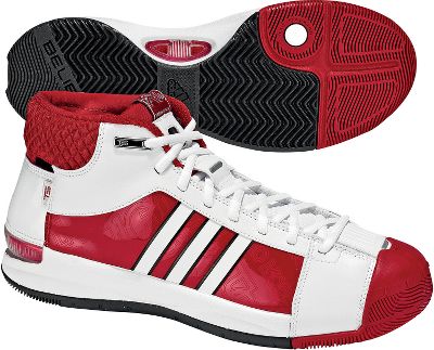 Baseball - Adidas TS Pro White/Red Men's Basketball Shoe - Basketball Footwear - Basketball Shoes, Court Shoes