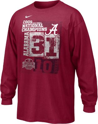 Nike Alabama BCS Champions Long Sleeve Celebration Shirt