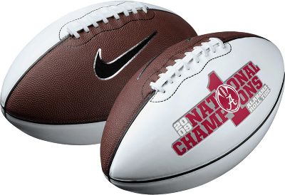 Nike Alabama BCS National Champs Autograph Football