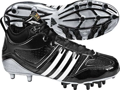 Adidas Reggie III Superfly Blk/Wht Mid Molded Football Cleats