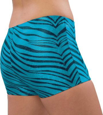 Pizzazz Youth Turquoise Zebra Glitter Boy Cut Brief