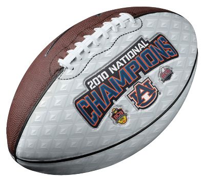 Nike Auburn BCS National Champions Autograph Football