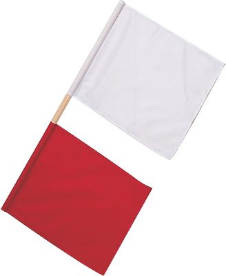 Blazer Red and White Foul Flags