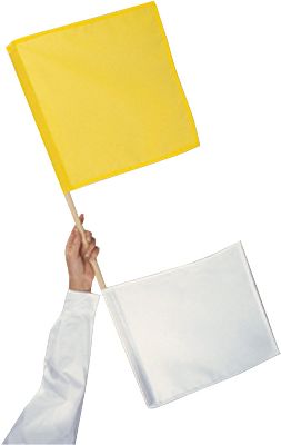 Blazer Yellow and White Umpire Flags