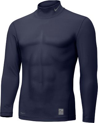 Nike Adult Pro Core Long Sleeve Mock Performance Shirt