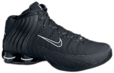 Baseball - Nike Men's Shox Lethal Basketball Shoes Black/White  -