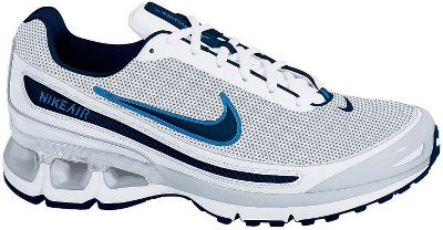 Nike Air Turbulence White/Navy Running Shoes