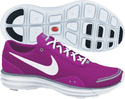 Nike Women's Red Plum Lunar Trainer+ Running Shoe