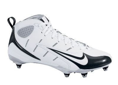 Nike Men's Super Speed D Mid White/Black Football Cleat