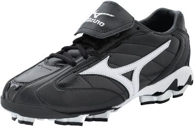 Baseball Mizuno Franchise Low Baseball Cleats Black White