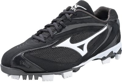 Mizuno Men's Lite Blaze Low Baseball Cleats Black/White