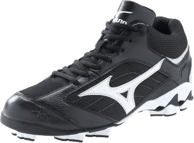 Mizuno Franchise G5 Blk/Wht Mid Molded Cleats