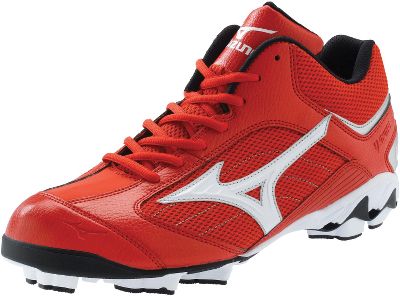 Mizuno Franchise G5 Red/Wht Mid Molded Cleats