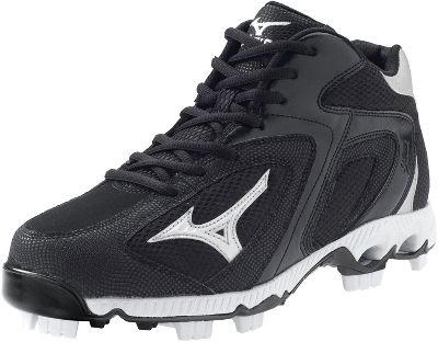 Mizuno Blaze Elite G2 Black/White Mid Molded Cleats
