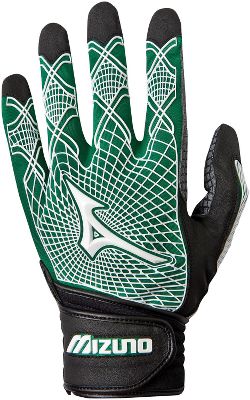 Mizuno Adult Techfire G3 Black/Forest Batting Gloves