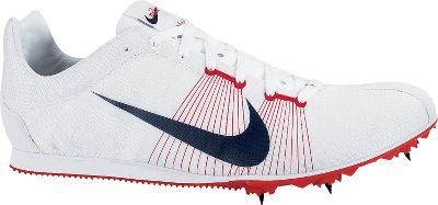 Nike Men's Rival D IV White/Red Track Spikes