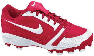 Nike Women's Air Diamond MCS Molded Red Cleat