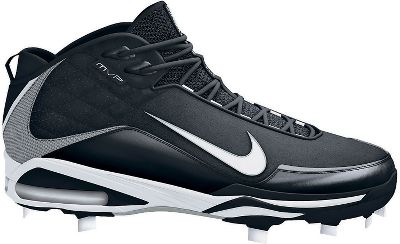 Nike Air Max Men's MVP Blk/Wht Mid Metal Baseball Cleat 