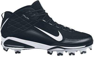 Baseball - Nike Air Max Men's MVP Mid Molded Black Baseball Cleats -