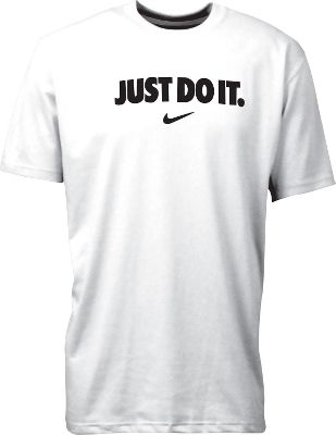 Nike Men's Dri-FIT White "Just Do It" T-Shirt