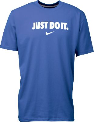 Nike Men's Dri-FIT Royal "Just Do It" T-Shirt