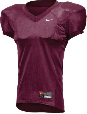 Nike Youth Stock Destroyer Maroon Football Jersey