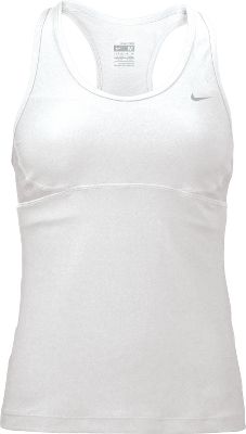 Nike Women's White Dedication Longer Airborn Bra