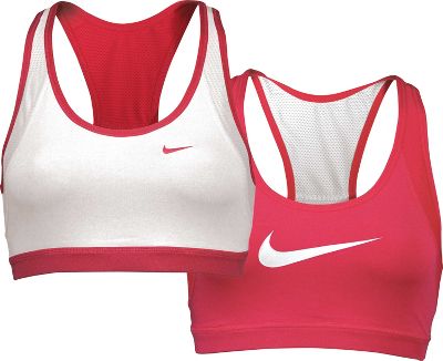 Nike Women's Wht/Pink Reversible Airborn Sports Bra