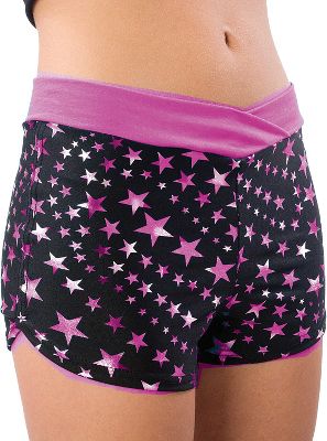 Pizzazz Adult Pink Superstar Crossover Boy Cut Shorts