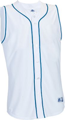 Russell Athletic Men's Faux Placket Sleeveless Baseball Jersey eBay