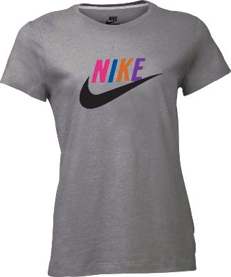 Nike Women's Grey Mega Bright Futura T-Shirt