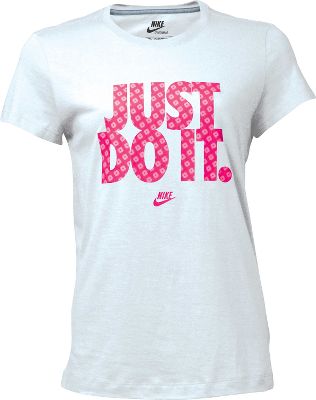 Nike Women's White "Just Do It" Waffle T-Shirt