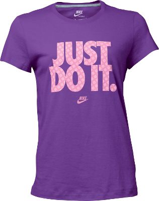 Nike Women's Purple "Just Do It" Waffle T-Shirt