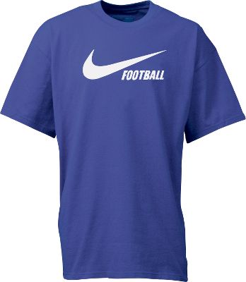 Nike Men's Royal Swoosh Football T-Shirt